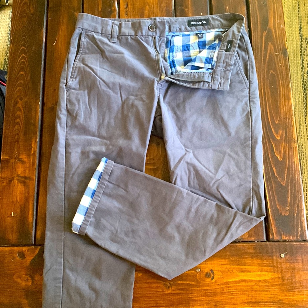 Bonobos - Flannel Lined Chino - Slate Gray - 30x28